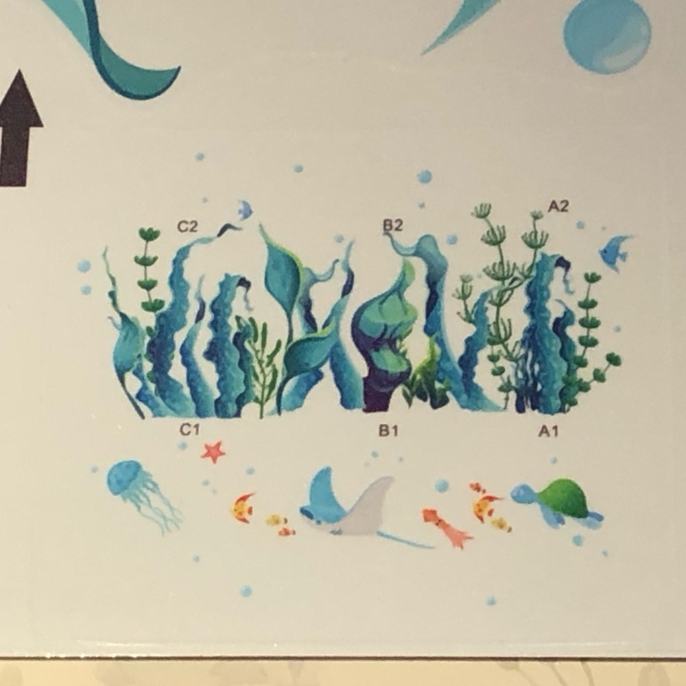 3/$20 Underwater Theme Wall Sticker Decals - 2 Packs